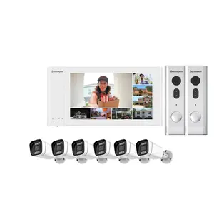 Intelligente Bedrade 2 Weg Audio Smart Home Security Camera Deurbel Ip Video Deurtelefoon Intercom Systeem