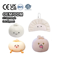 JINRUNAN personnalisé kawaii fait à la main sourire bao boulette jouets en peluche sur mesure