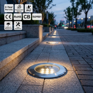 Lampe LED blanche encastrée extérieure IP67 pour éclairage paysager de parcs et centres de villégiature - Vente en gros - Product Image 1