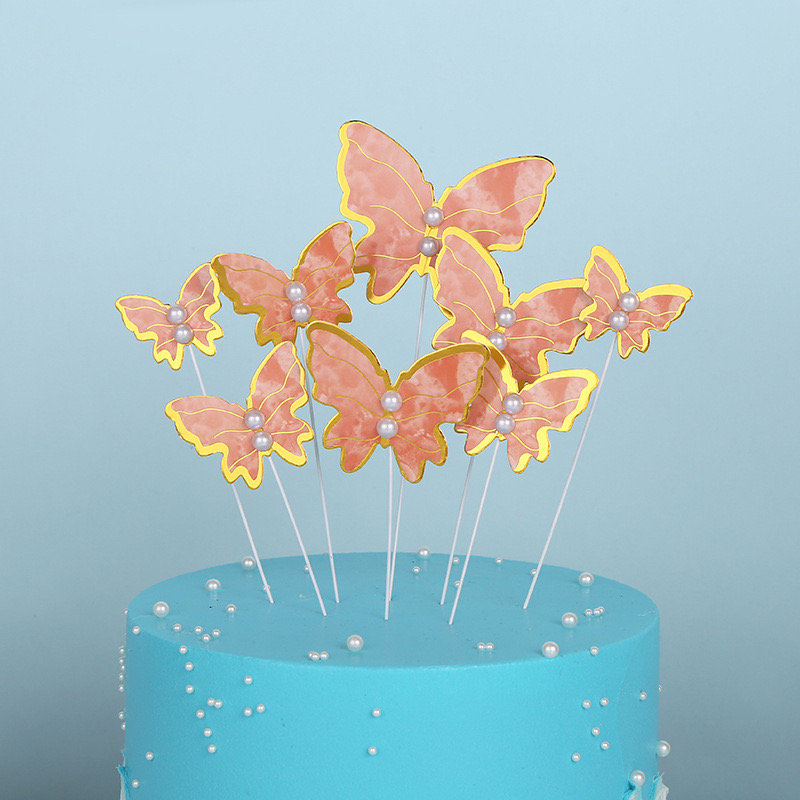 24 Adornos De Mariposa Para Cupcakes De Colores Con Purpurina Ensamblada, Estilos Mixtos, Selecciones Huecas De Mariposa Para Cupcakes, Decoración De Pasteles De Baby Shower, Boda, Compromiso