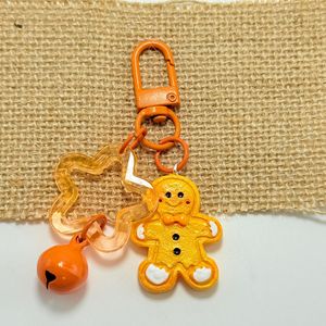 CHENXI Mignon Pendentif de Sac en Forme de Bonhomme en Pain d'Épices de Noël avec Clochette Décorative, Porte-clés Kawaii - Product Image 2