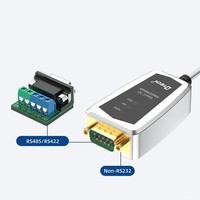 DTECH IOT5067 USB Tipo C Macho a DB9 Macho Puerto serie RS422 RS485 Cable de comunicación 0,5 M