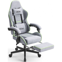 Fauteuil de bureau ergonomique à faible MOQ, inclinable et réglable, avec coussin épais, pivotant et relevable, avec repose-pieds