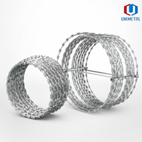 Fil barbelé en spirale simple ou double, 30-110 cm, diamètre de bobine personnalisé, clôture de protection pour vergers