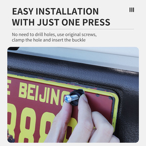 <span class=keywords><strong>Porta</strong></span> <span class=keywords><strong>Targa</strong></span> Auto Standard Americano Antiurto Accessori Automobilistici - Product Image 3