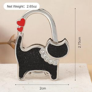 Gancho Metálico Artesanal con Diseño de Gato para Mesa, Barra, Bolso, Cartera, Organizador Portátil, Soporte de Almacenamiento para Escritorio - Product Image 6