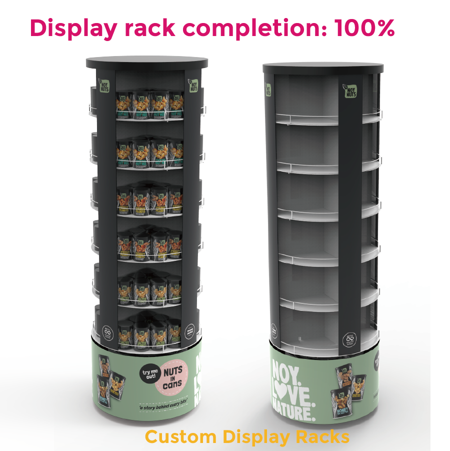 Apache Customized Rotating Display Shelf Snack Display Stand Retail Snack Display Stand for Shop — view 3