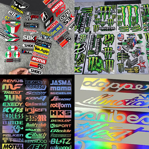 Autocollant magnétique laser réfléchissant personnalisé sans adhésif pour décalcomanies de <span class=keywords><strong>moto</strong></span>, casques de <span class=keywords><strong>moto</strong></span>, jantes, pneus, réservoirs de carburant - Product Image 1