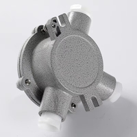 Boîte de jonction antidéflagrante en alliage d'aluminium et acier inoxydable, revêtement en poudre, étanche IP65 pour IIA/IIB/IIC