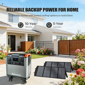 Station d'alimentation portable 5000W, générateur portable avec batterie LiFePO4, UPS IP54 pour le camping, l'alimentation de secours et les activités de plein air - Product Image 2