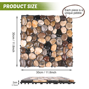 Bán buôn tùy chỉnh không thấm nước ngoài trời gạch lát sàn, làm bằng bền đá-nhựa Patio gạch - Product Image 2