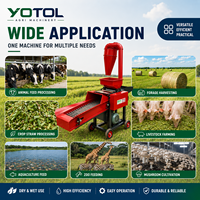 Machines de découpe de paille pour aliments animaux, ensileuse, broyeur de foin et de maïs, moulin à marteaux, pulvérisateur, coupe-herbe