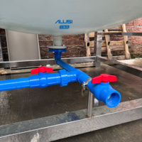 Cuve mélangeuse homogénéisatrice en polypropylène SUS316L de 50 à 5000 litres, anticorrosion, pour acides forts et détergents WC