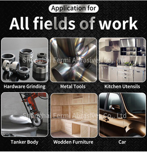 Flexible weiche Stoff unterlage Lila Keramik Aluminium oxid Metalls chleifen Holz schleifen Schleif bänder J-Weight <span class=keywords><strong>Jigh</strong></span> Performance - Product Image 6