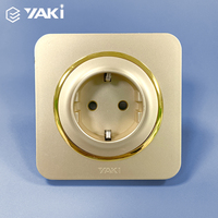 YAKI haute qualité 16A panneau de prise européenne 86 prise universelle interrupteur mural électrique et prise