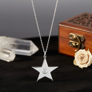 Estrella con lágrima blanco circón piedra colgante venta al por Mayor turco hecho a mano 925 joyería de plata esterlina - Product Image 3