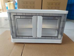 Collapsible <b>Storage</b> Bins with Lids and Wheels Stackable Plastic Foldable <b>Cabinets</b> <b>for</b> Closet and <b>Garage</b> Shoe <b>Storage</b> - Product Image 3