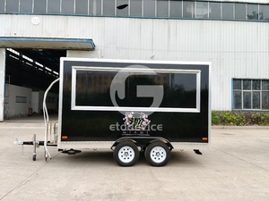 ETO 3.5M Aluminum Food Truck Trailer Mobile Food Cart Tow <b>Bar</b> Concession Vehicle Hot Dog Street Catering for Sale USA - Product Image 3