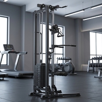 Machine de musculation robuste pour tirage vertical à câble, idéale pour l'entraînement du dos à domicile