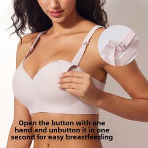 Para <span class=keywords><strong>Sujetador</strong></span> de <span class=keywords><strong>lactancia</strong></span> de Copa grande europea americana para mujeres embarazadas gelatina pegamento <span class=keywords><strong>lactancia</strong></span> íntima sin anillo de alambre transfronterizo - Product Image 5
