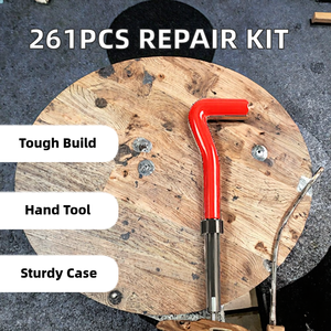 261-Piece <b>Set</b> of Hand-Held Stainless Steel Self-Tapping <b>Screw</b> Threading Tool Thread Repairer Inserts for Maintenance UNCUNF Hand - Product Image 3