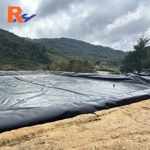 HDPE 500ミクロンシート 1mm厚 プラスチックシート 黒色ポリエチレンシート 防水 商業用池ライナー ダムライナー フィリピン製 - Product Image 2