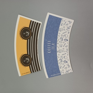 Ventilateurs en papier personnalisés de haute qualité pour gobelets en papier jetables - Product Image 5