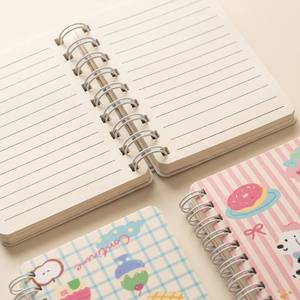 Paquete de 4 Libretas de Bolsillo Miniatura Kawaii con Estampados de Animales y Postres, Bloc de Notas Espiral de 10*8cm para Venta al Por Mayor - Product Image 5