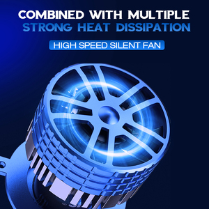 Custom 6500K H4 65W 40000lm Plug And Play Chips de enfoque alto buen tipo de luz Led faro Mini lente con ventilador de refrigeración - Product Image 5