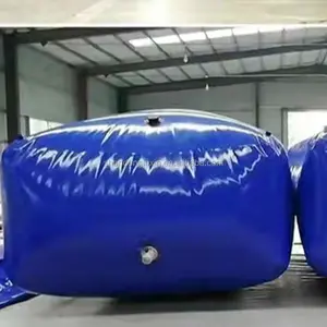 Sanayi şişme yumuşak 15000 litre PVC branda yırtılma direnci depolama su mesane yastık depolama tankı