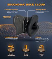 Relaxant pour le cou et les épaules avec taie d'oreiller de thérapie magnétique TMJ soulagement de la douleur civière de cou oreiller de cou dispositif de traction cervicale
