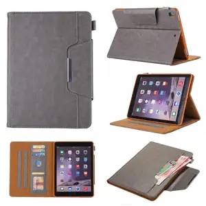 U Leather Folio Stand Penutup Tablet dengan Hard Case dan Pemegang Dokumen untuk iPad 10.2 2019 iPad Generasi Ke-9