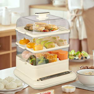Large Capacity 21L Three-Layer Multifunctional Electric Food <b>Steamer</b> Digital Touch Control High Efficiency for Home Hotel Use - Product Image 6