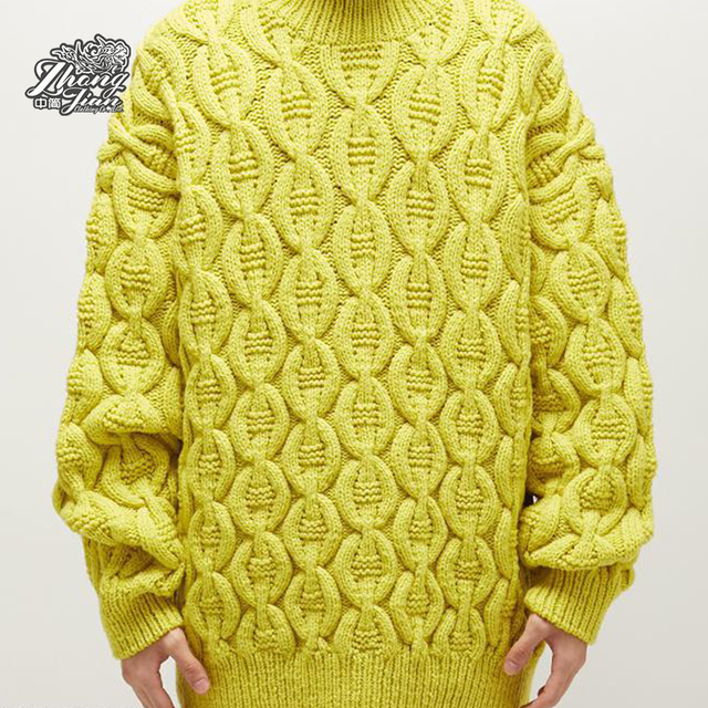 Men's Knit Cable-knit Sweater: Spring/Autoumn New Turtleneck Base Layer Top