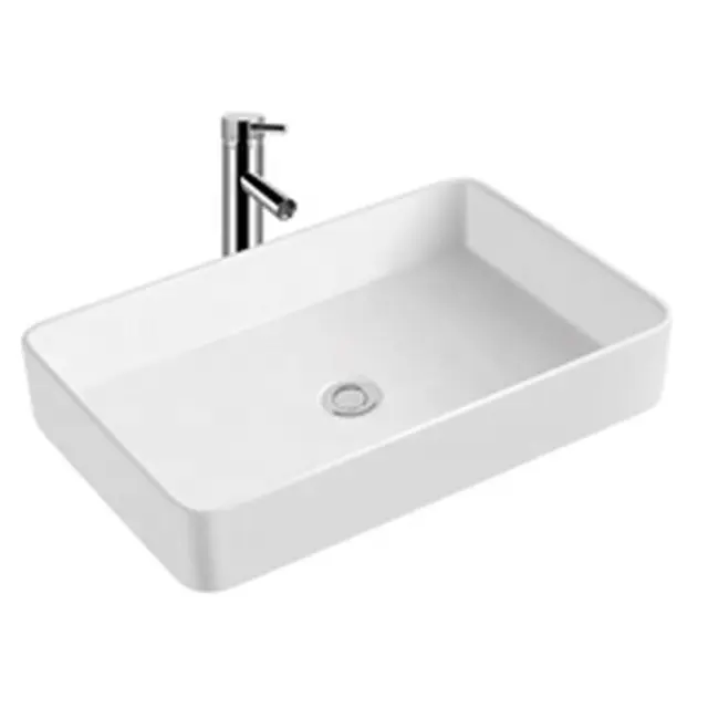 Lavabo wash art basin ceramic sanitary ware rectangle countertop Bathroom vanity vessel sinks