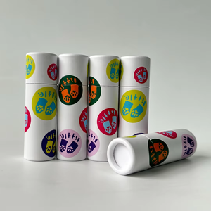 Tubo de bálsamo labial de papel giratorio ecológico biodegradable 100%, papel personalizado, lápiz labial, contenedor de embalaje, cilindro, tubo de papel - Product Image 2
