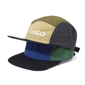 Gorra de Camping de Nailon Personalizada de 5 Paneles, Impermeable, con Logotipo Reflectante Impreso, Gorra Deportiva para Correr y Viajar - Product Image 3