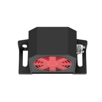 Super fort 12V 140dB alarme de recul étanche 2 voies sirène de secours bip sonnerie haut-parleur véhicule klaxon voiture lumière accessoires