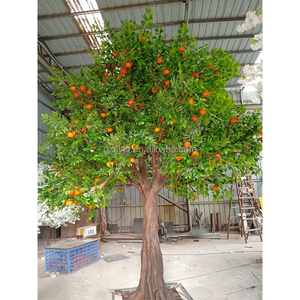 ต้นส้มเทียมต้นผลไม้ปลอมมะเขือเทศอาร์บูตัสส้มโอผลไม้ดอกไม้ในร่มตกแต่งห้างสรรพสินค้าซูเปอร์มาร์เก็ตต้นไม้ภูมิทัศน์ - Product Image 1