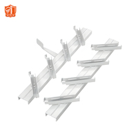 Pièces de quincaillerie durables pour fenêtre à persiennes horizontales en verre, avec cadre carré de 40x14mm, pour usage hôtelier