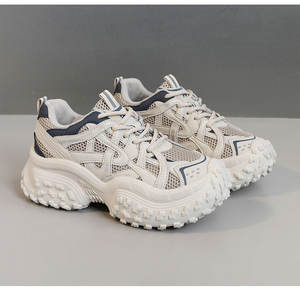 Zapatos Blancos Transpirables con Cordones, Ligeros, con Suela Gruesa para Mayor Altura, Resistentes al Desgaste, para Caminar, Novedad 2026 - Product Image 6