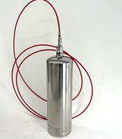 Extincteur automatique au CO2 Hunter, en acier/acier allié, avec tube de détection d'incendie