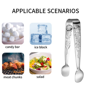 Stainless Steel <strong>Mini</strong> <strong>Serving</strong> <strong>Tongs</strong> Rose Sugar Spoon Sugar Ice <strong>Tongs</strong> Sugar Cubes <strong>Tongs</strong> - Product Image 4