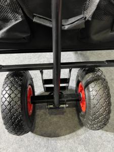 รถเข็นพับได้ขนาดใหญ่รถเข็นในสวนรถบรรทุกตกปลาพร้อมเบรกสำหรับตั้งแคมป์ชายหาด - Product Image 2