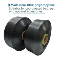 Fil de polypropylène 100% filé à anneaux, 200D-1500D, haute ténacité, ignifuge, multicolores pour bagages et sangles d'épaule, ceintures pour animaux de compagnie