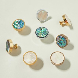 Pháp Sang Trọng Lỗ Duy Nhất Xử Lý <span class=keywords><strong>Seashell</strong></span> Brass Knob Cho Phòng Ngủ Tủ Quần Áo Ngăn Kéo Trẻ Em Hiện Đại Của Phòng Tủ Bếp Tủ Quần Áo - Product Image 2