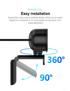 WeDoInnov SeeUp Mini Caméra CMOS 2K 3-en-1 avec Microphone et Haut-parleur pour Conférence 94 ° FOV 3M Pickup Privacy Cover Plug and Play - Product Image 6