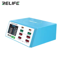Multifonctionnel RELIFE RL - 309A, 8 interfaces pour une charge rapide, adapté aux téléphones mobiles et tablettes de marque grand public