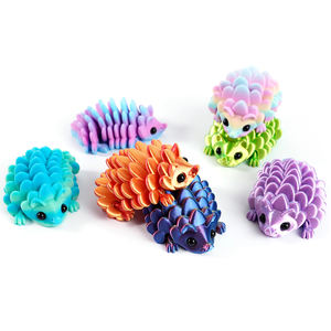 Vashine 3D imprimé tendance créativité PLA écologique enfants hérisson figurine jouets coloré mignon décoration hérisson - Product Image 2