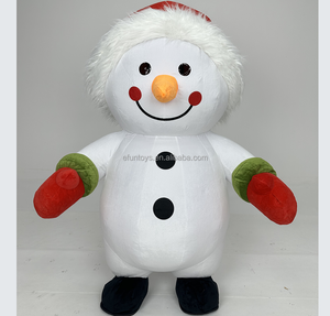 Usine Efun de Noël Nouveau Costume de Mascotte de Père Noël Gonflable Costume de Père Noël Costume Cosplay <span class=keywords><strong>Elfe</strong></span> pour Adulte - Product Image 4